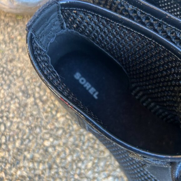 Sorel Women’s Black Major Mesh Patent Leather Booties Size 9 NWOT - Picture 6 of 10